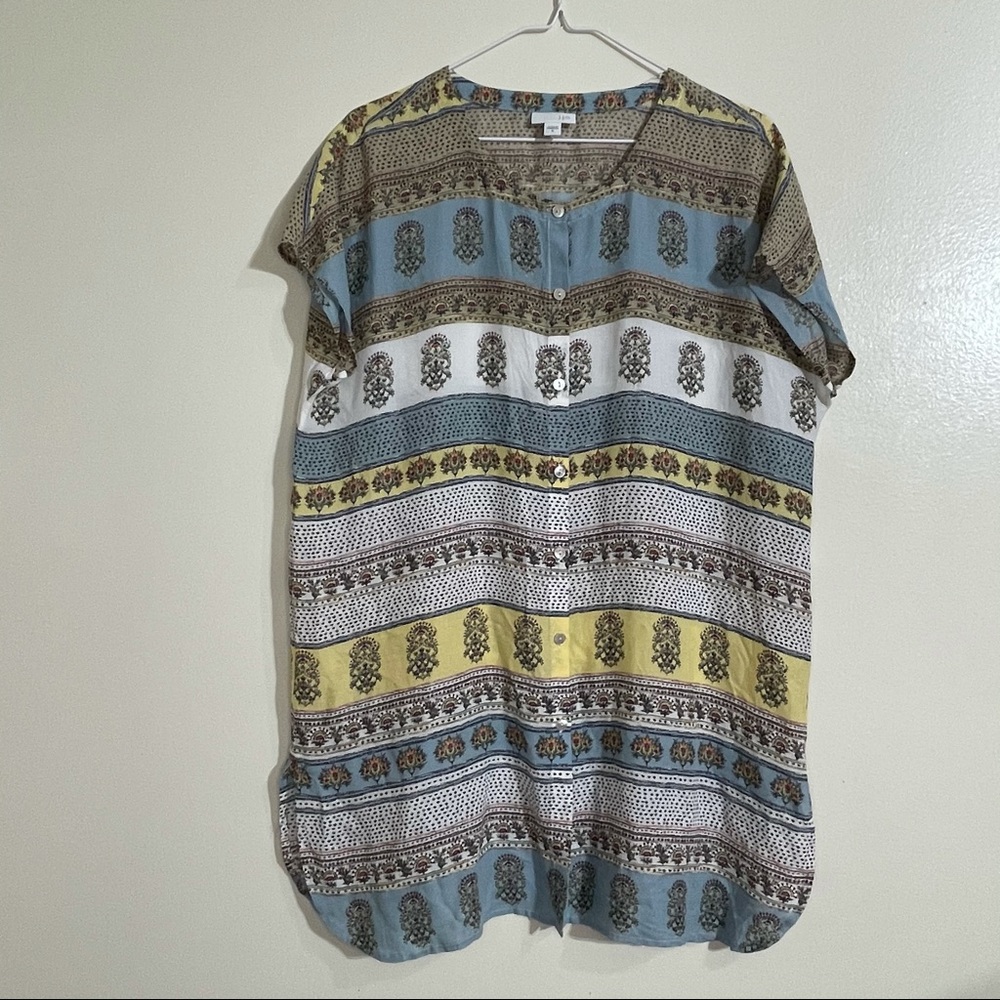💥SOLD💥 J. Jill Multicolor Floral Print Button Down Top. Women’s size Medium - Picture 6 of 12